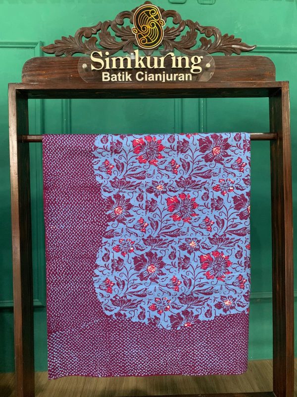 Kain Batik Cap Semi Tulis Motif Bunga-Batu Alam