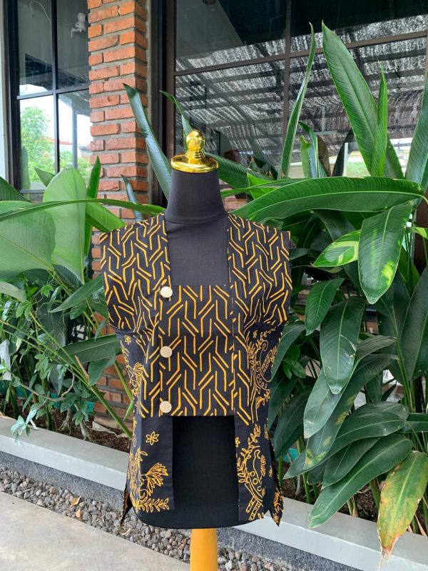 VEST Batik Motif Klasik - Modern Garis-Garis