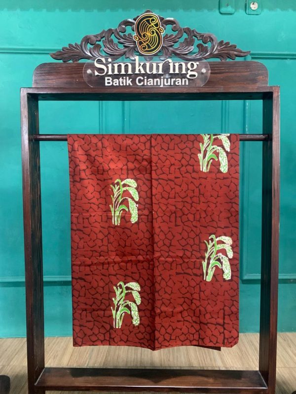 Kain Batik Cap Semi Tulis Motif Padi