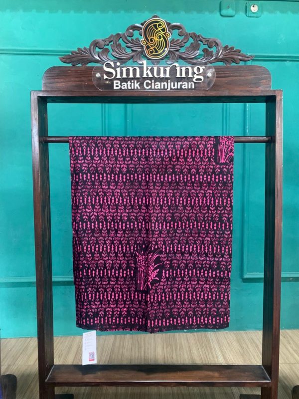 Kain Batik Cap Motif Padi Zigzag