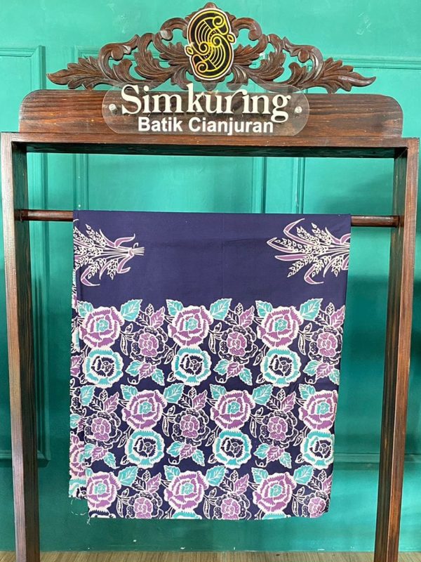 Kain Batik Cap Semi Tulis Motif Bunga